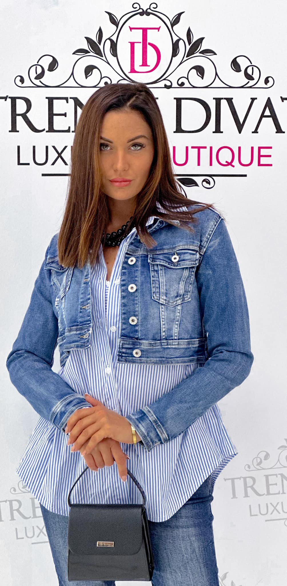 Crop fazonú farmer dzseki - Image 2