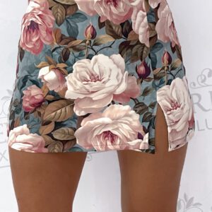 Virág mintázatú short / szoknyanadrág