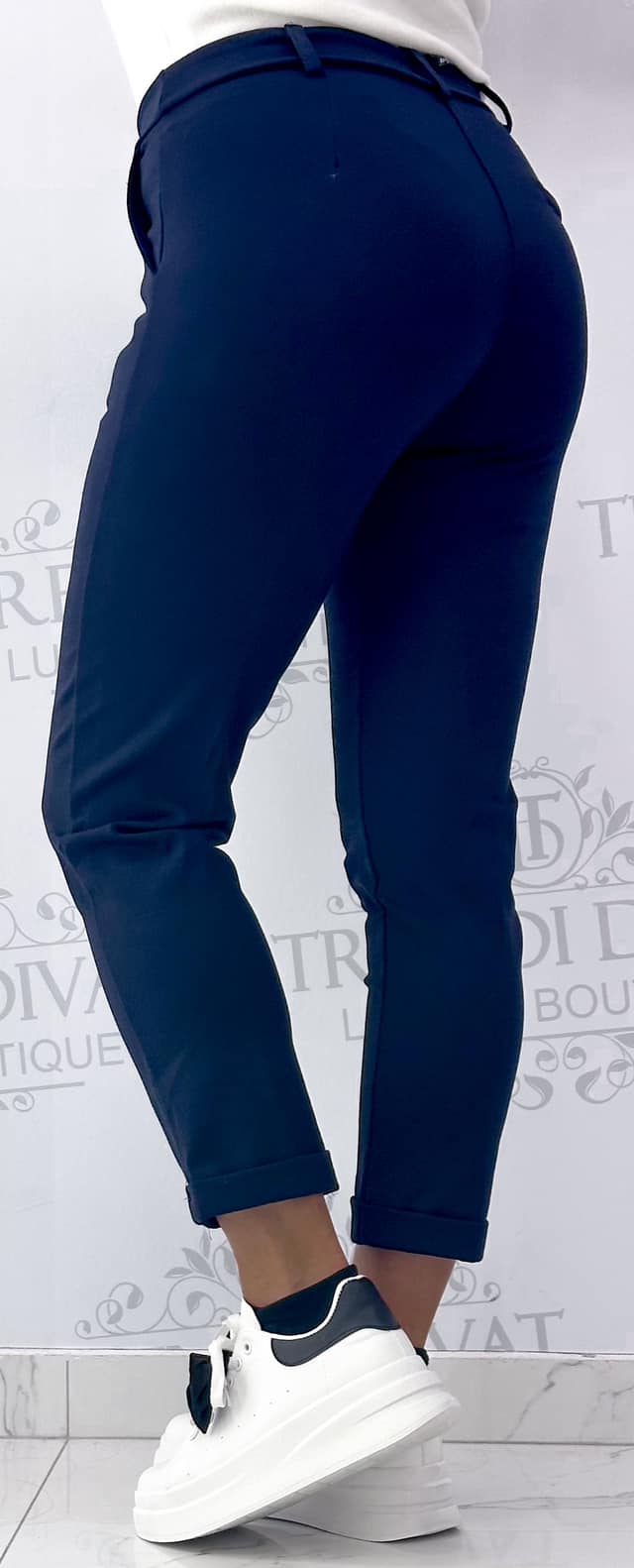 Hip fit, jewel embellished, sporty chic trousers - Image 8