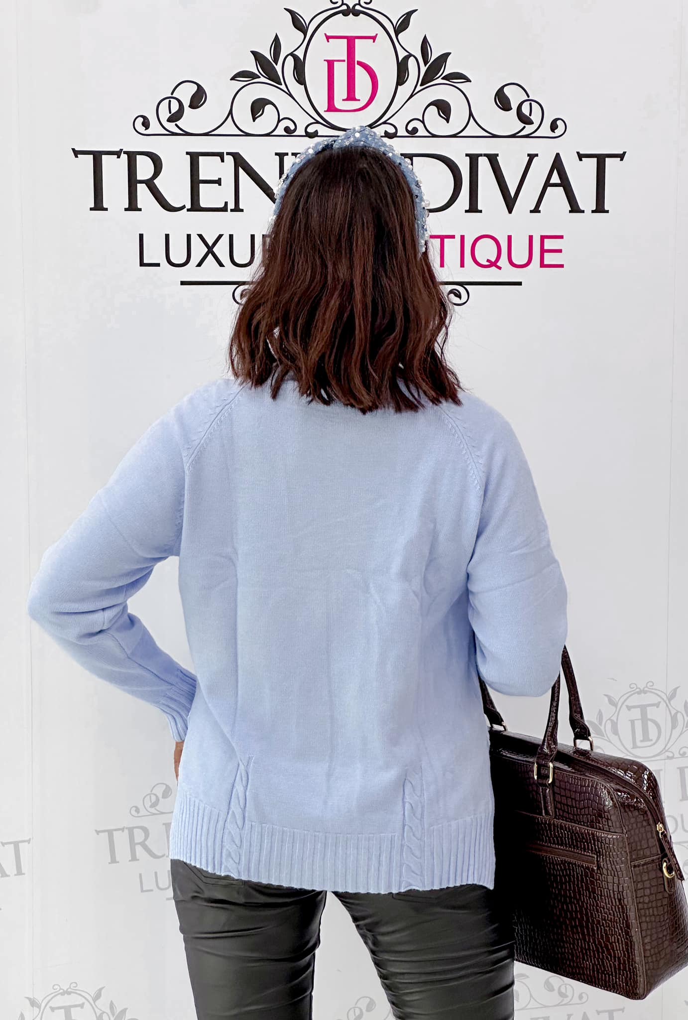 Turtleneck with side slits, soft, thicker knit fabric - Image 4