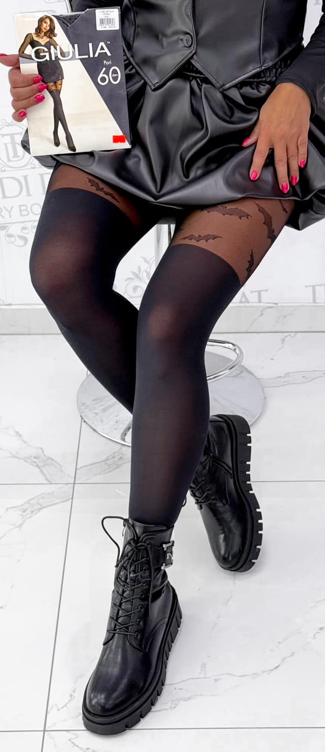 Pari 60 Bat pattern Halloween tights - Image 8