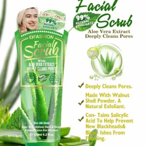 Aloe vera soothing facial scrub 120 ml