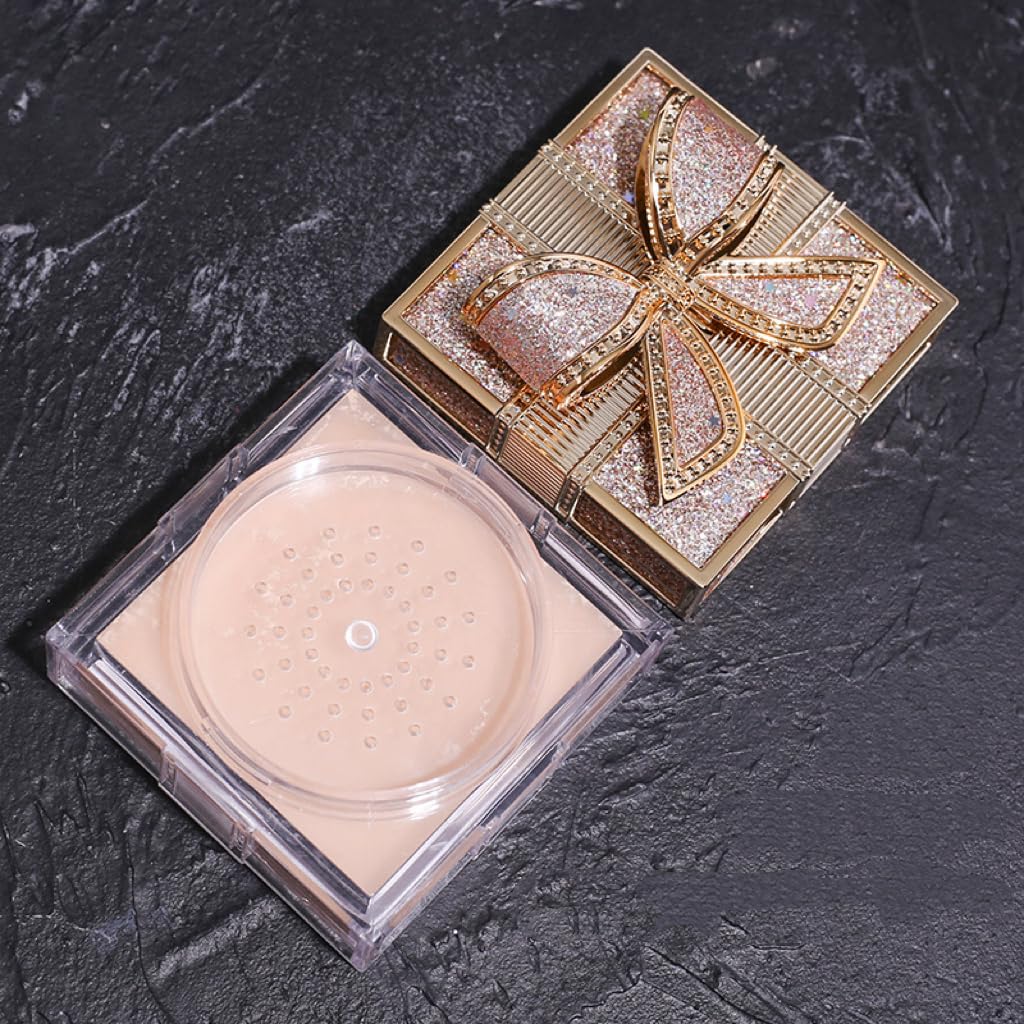 Gyémántszerű fényes, masni alakú laza púder - Image 2