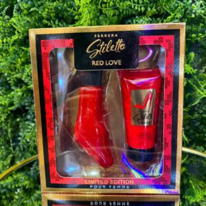Ferrera Stiletto Red Love perfume for women 50 ml and body lotion 50 ml