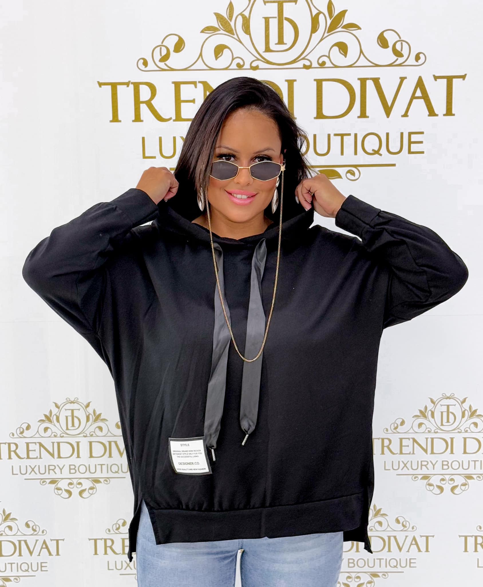 2-sided, loose-fitting, hooded tunic with hood - Image 8