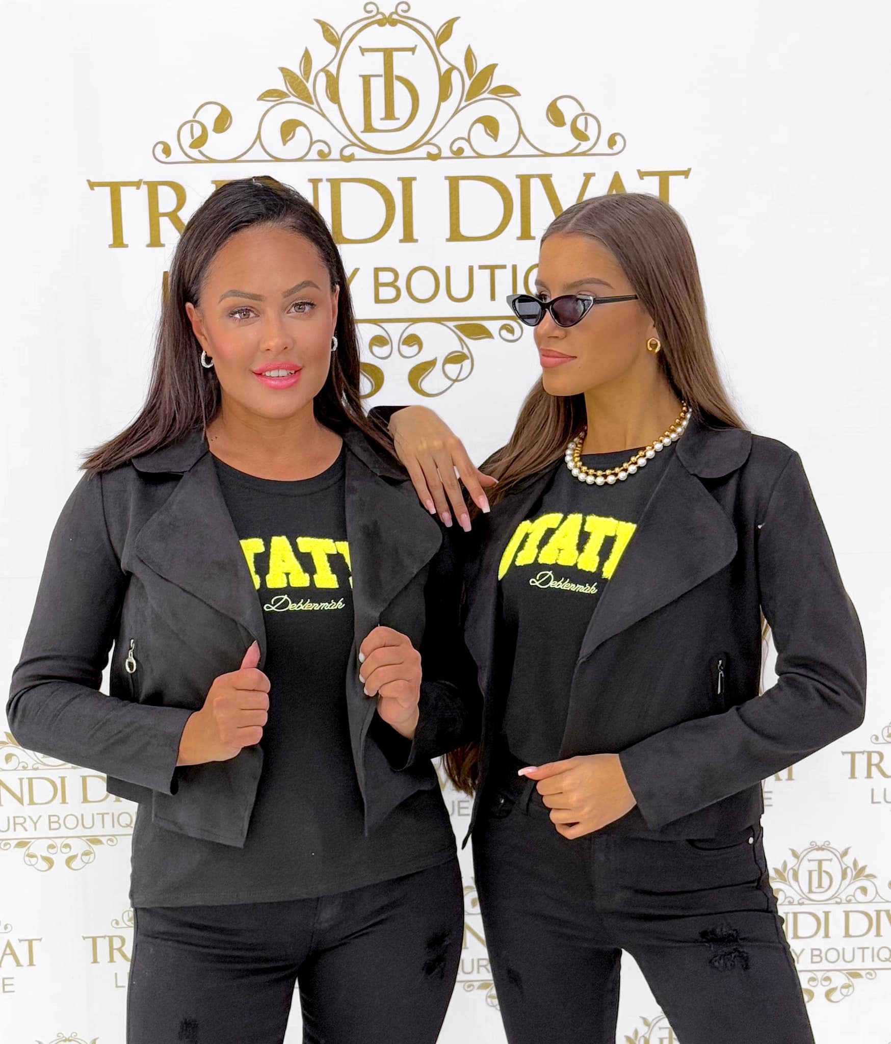 Short collar, short style, suede small coat with zipper trim - Image 22