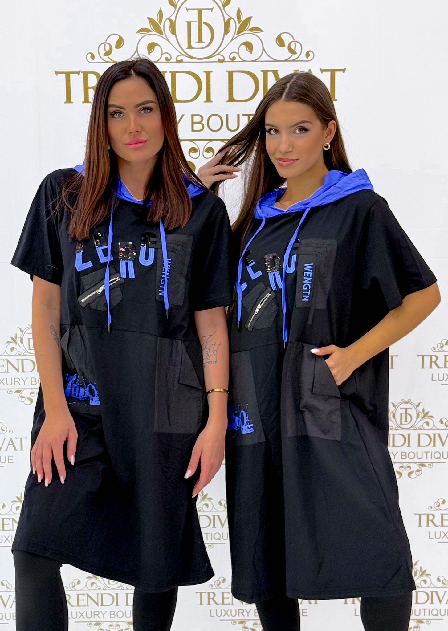 "ZERO" long tunic in susogo fabric with inserts - Image 3