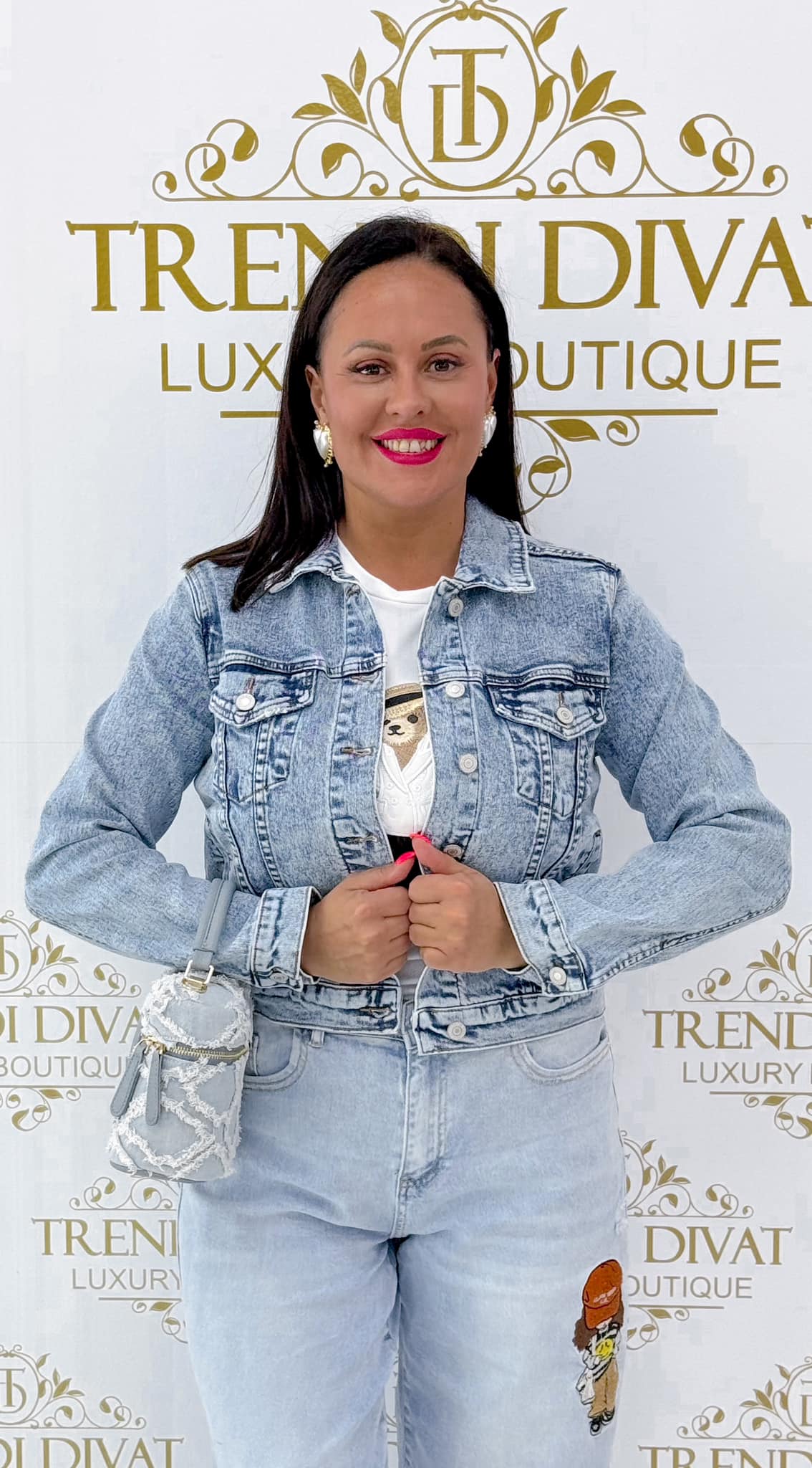 Batiked denim jacket "A2256-5H" - Image 2