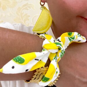 Citrom szeletes fülbevaló