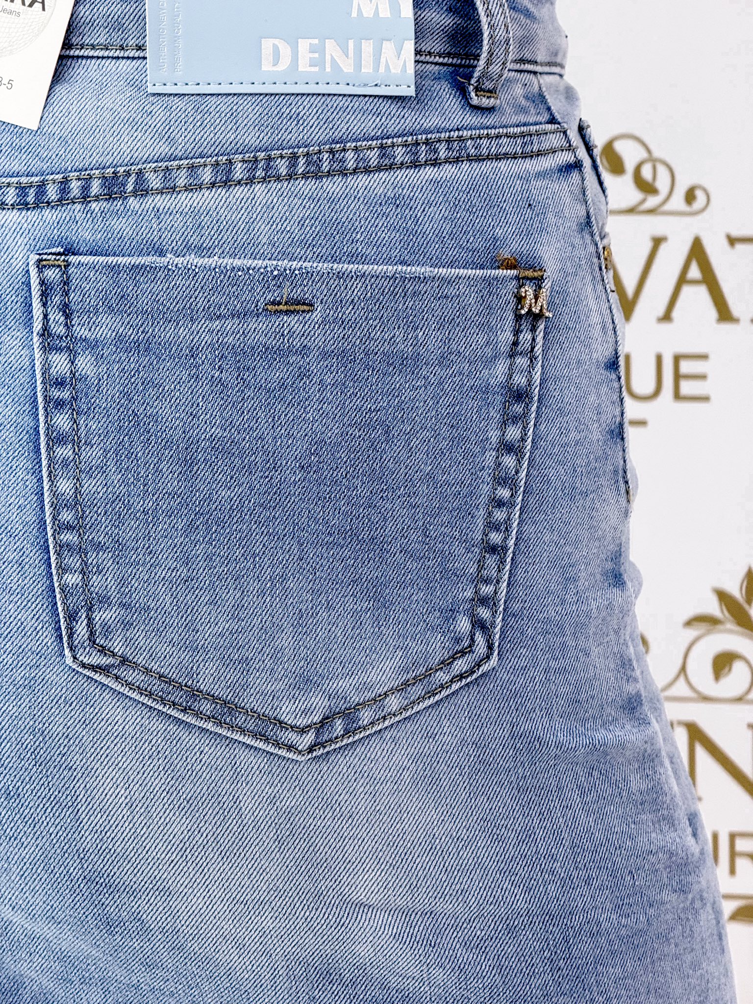 Világoskék színű farmerszoknya "E2093-5" - Image 3