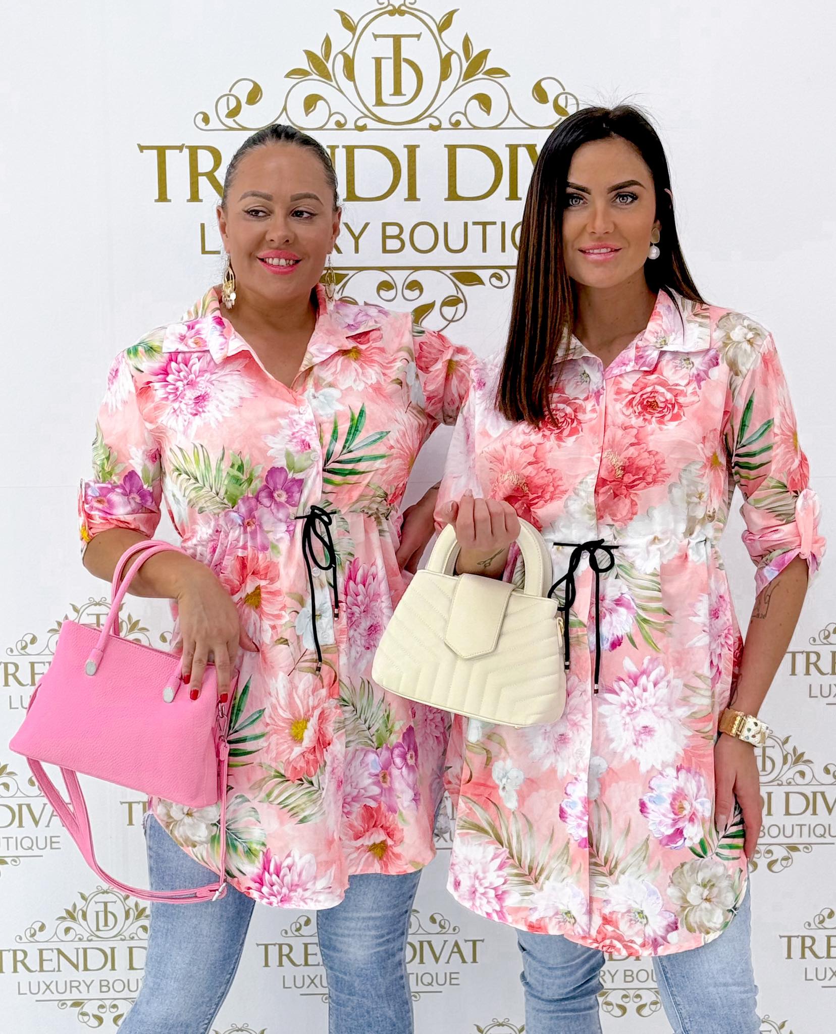 Derekánál megkötős, virág mintázatú, lenge anyagú ingruha - Image 2