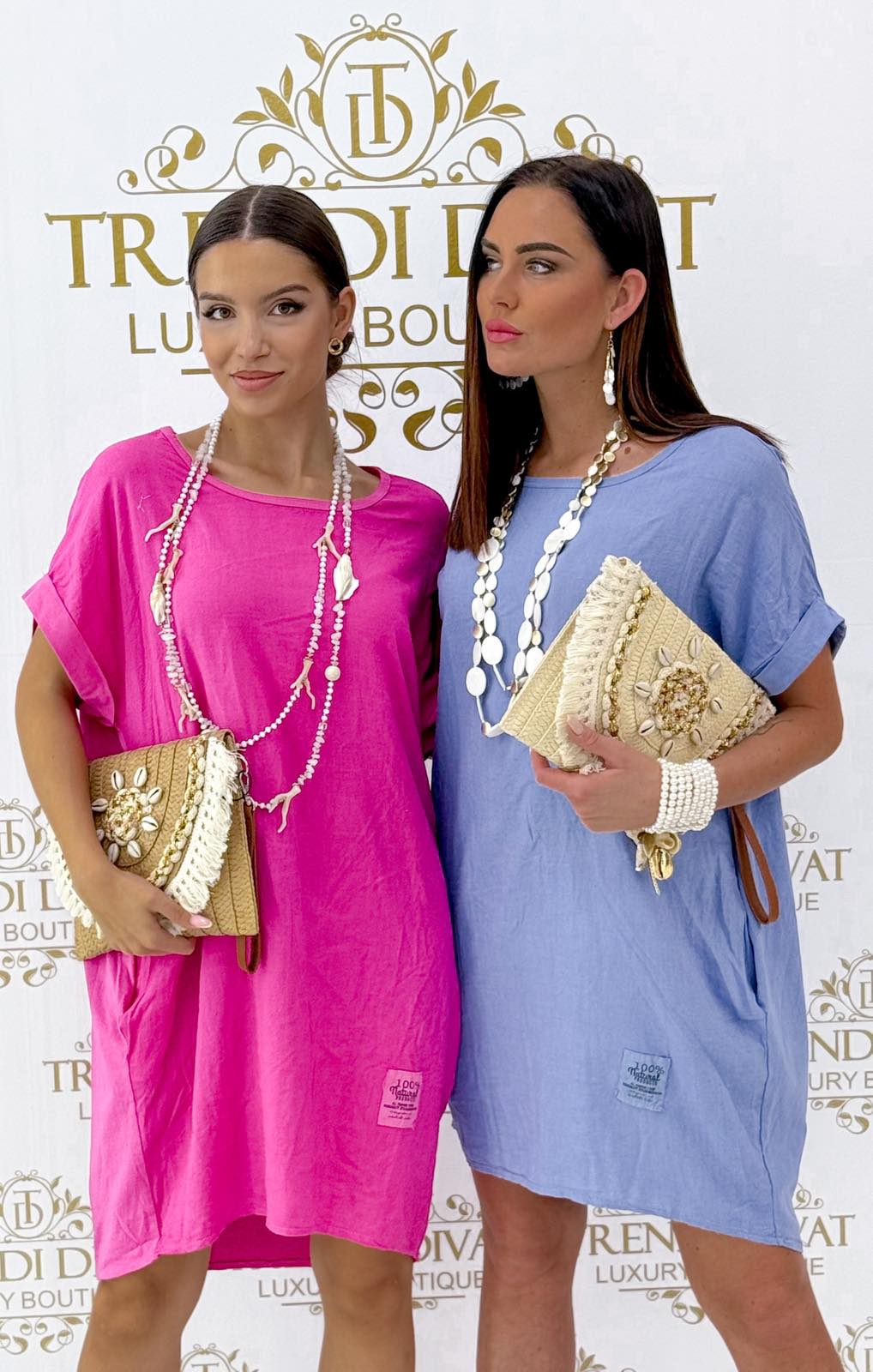 Elől rövidebb fazonú, lenge vászon anyagú, zsebes tunika - Image 16