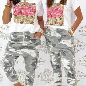 Oversized camouflage leisure trousers