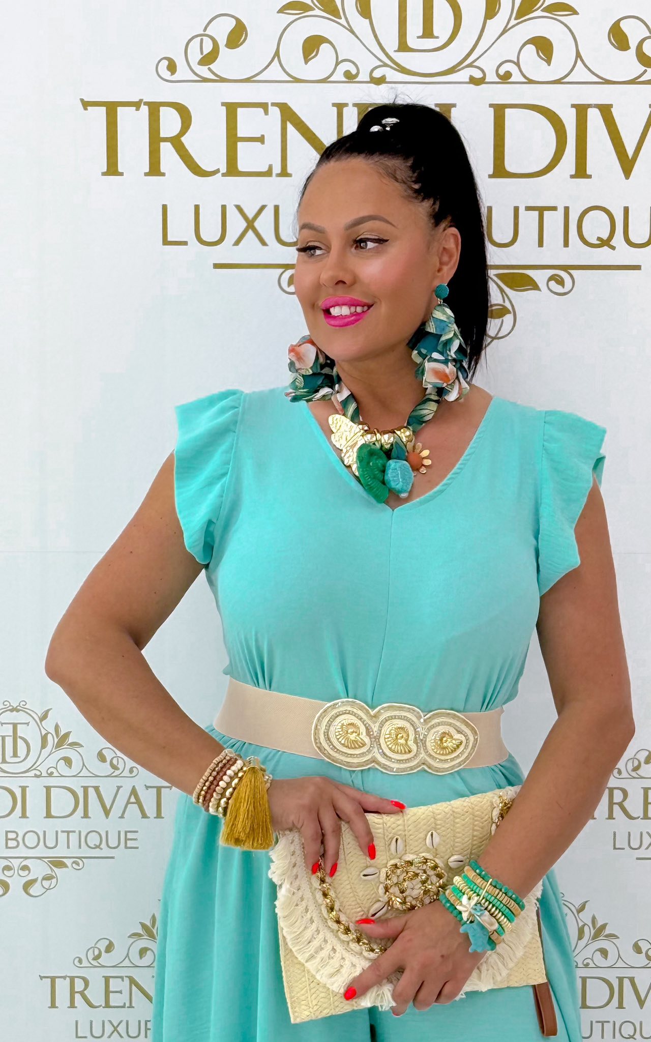 Nyitott hátú, fodros vállú, muszlin anyagú palazzo overál - Image 6