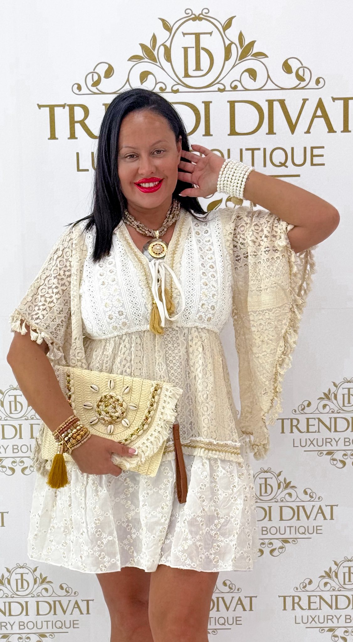 Különleges madeira hímzett csipkés kis ruha - Image 5