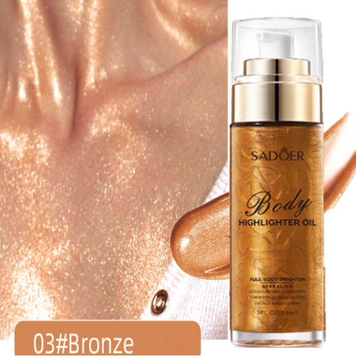 Body Lifting Oil (#03bronz) 85ml SADOER - Image 2